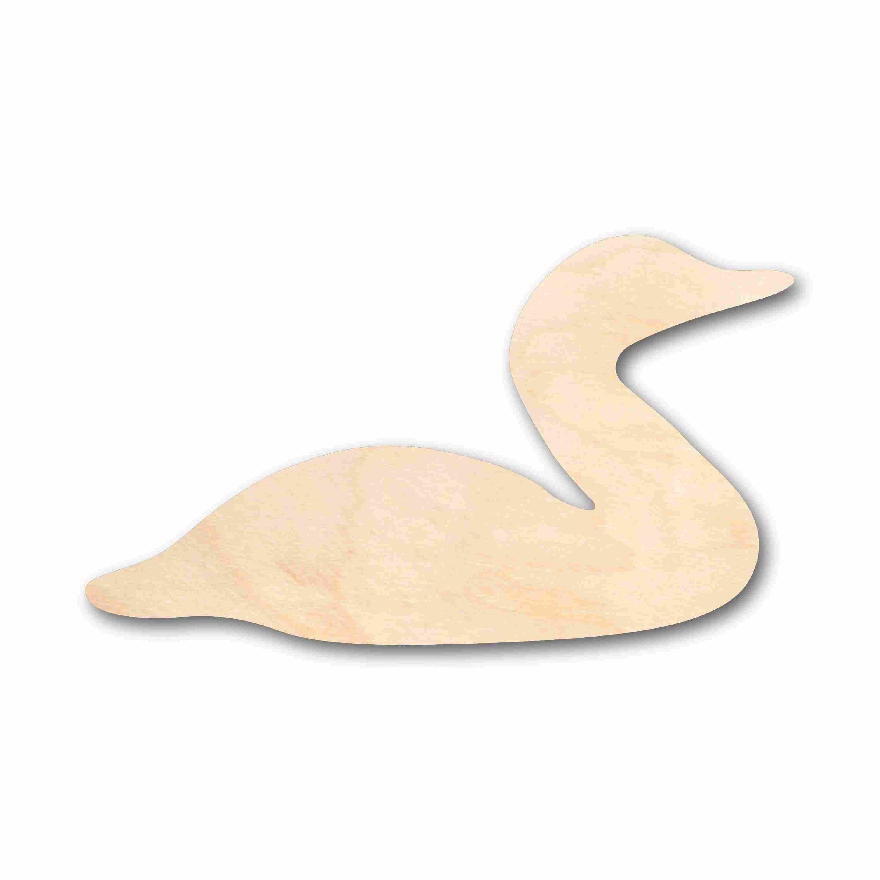 Unfinished Wood Loon Silhouette - Craft- up to 24