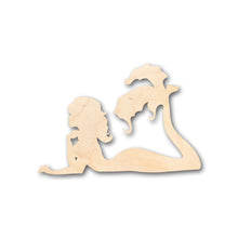 Load image into Gallery viewer, Unfinished Wood Mermaid Siren Shape - Craft - up to 36&quot; DIY
