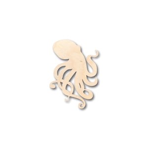 Unfinished Wood Octopus Shape - Craft - up to 36" DIY