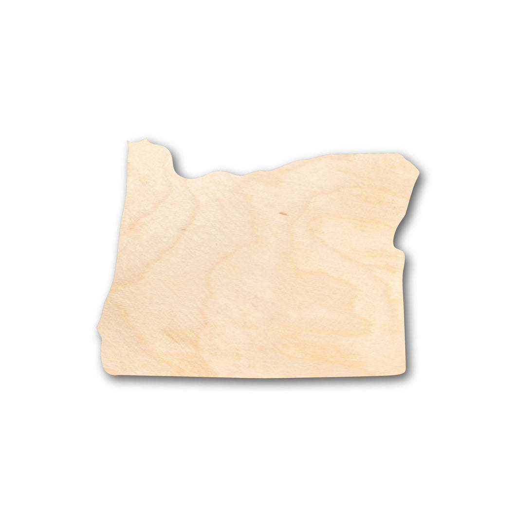 Unfinished Wood Oregon or Craft Borders State Shape - Craft - up to 36