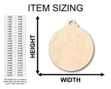 Load image into Gallery viewer, Unfinished Wood Christmas Ornament Shape - Craft - up to 36&quot; DIY
