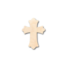 Load image into Gallery viewer, Unfinished Wood Patonse Cross Shape - Craft - up to 36&quot; DIY
