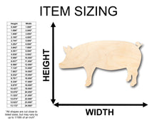 Load image into Gallery viewer, Unfinished Wood Pig Piglet Farm Animal Shape - Craft - up to 36&quot; DIY
