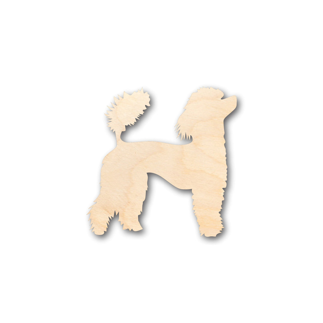 Unfinished Wood Poddle Dog Shape - Craft - up to 36