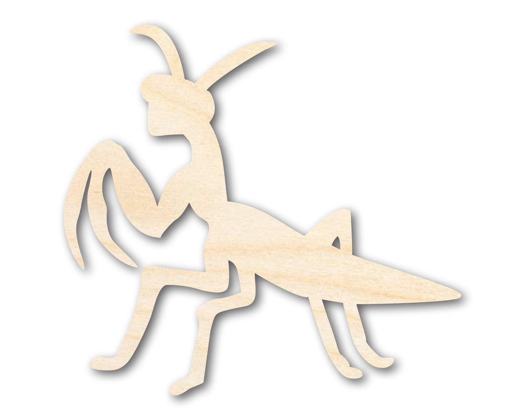 Unfinished Wood Praying Mantis Silhouette - Craft - up to 36