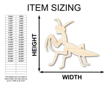 Load image into Gallery viewer, Unfinished Wood Praying Mantis Silhouette - Craft - up to 36&quot; DIY

