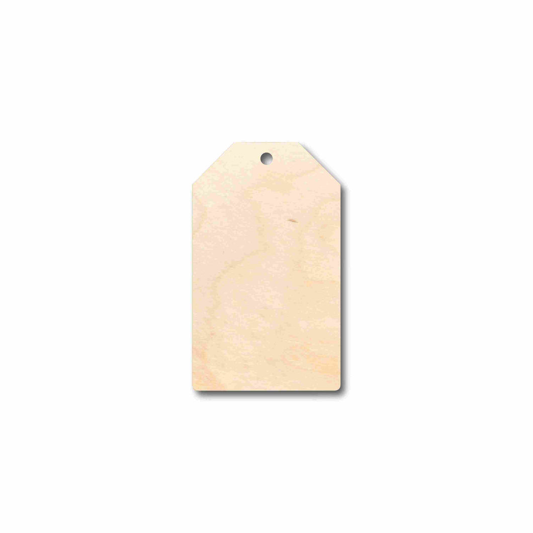 Unfinished Wood Price Tag Product Tag Silhouette - Craft- up to 24
