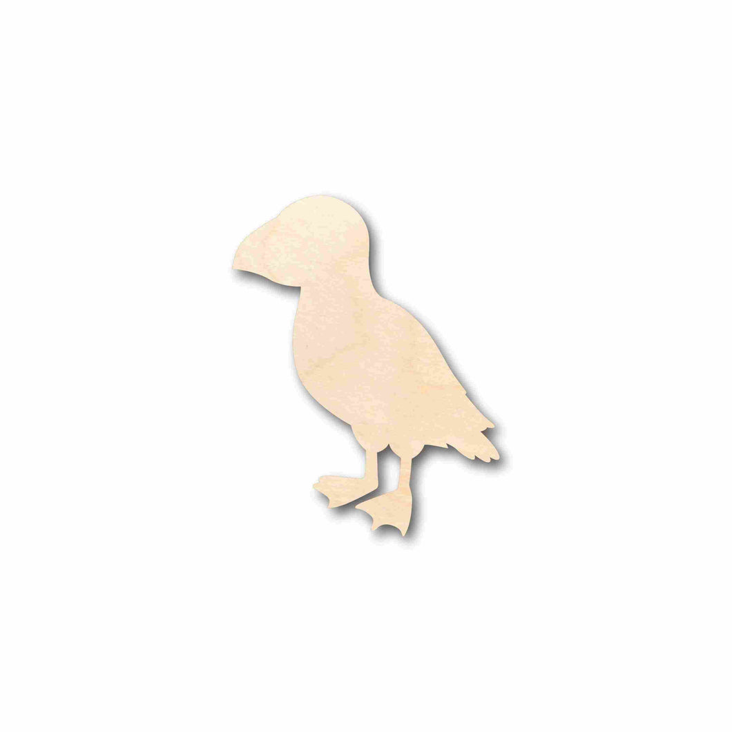 Unfinished Wood Puffin Silhouette - Craft- up to 24