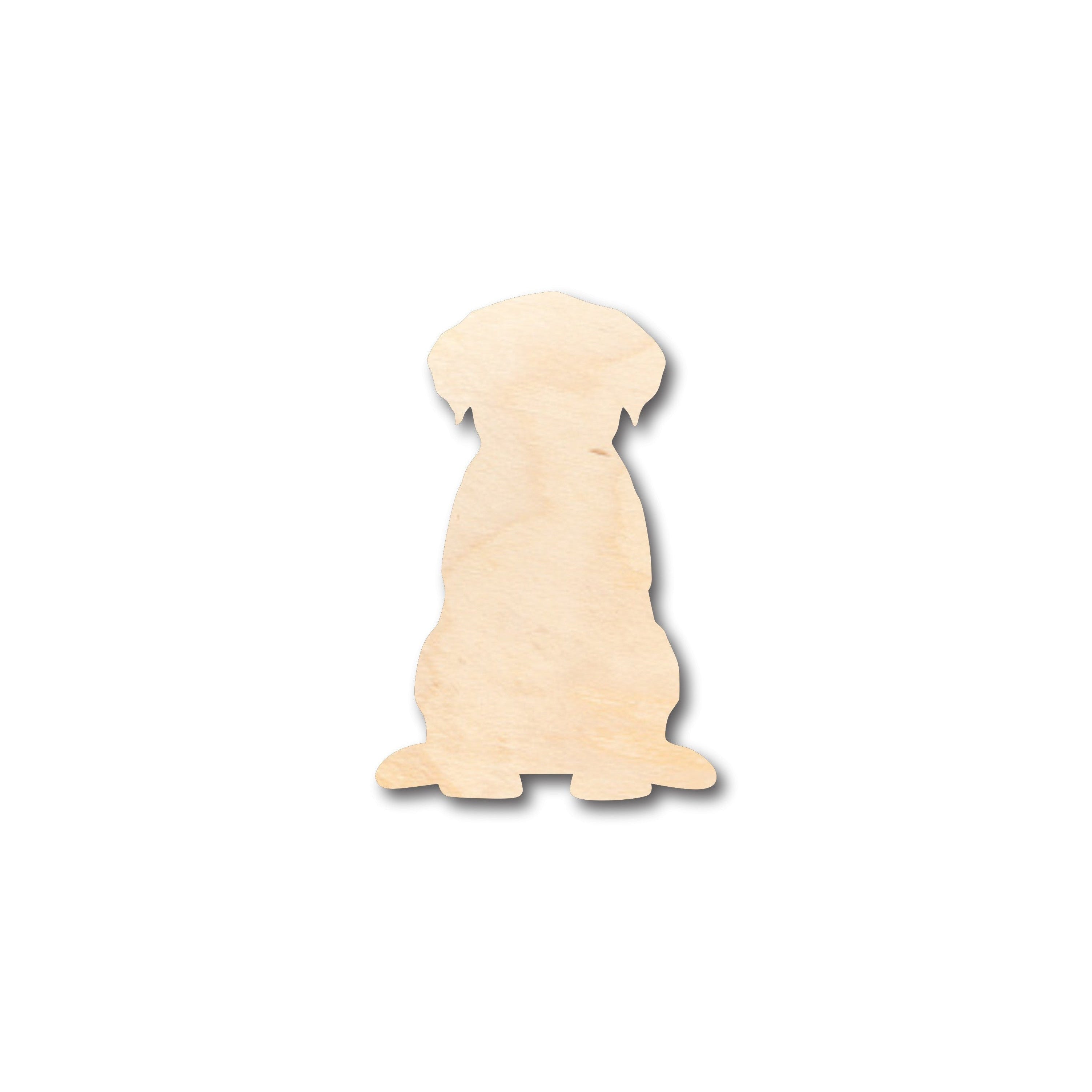 Unfinished Wood Puppy Dog Shape - Craft - up to 36