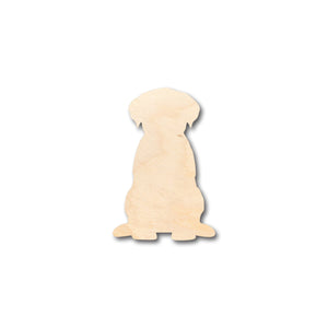 Unfinished Wood Puppy Dog Shape - Craft - up to 36" DIY
