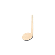 Load image into Gallery viewer, Unfinished Wood Quarter Note Music Art Shape - Craft - up to 36&quot; DIY
