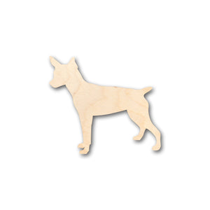 Unfinished Wood Rat Terrier Small Dog Shape - Craft - up to 36" DIY