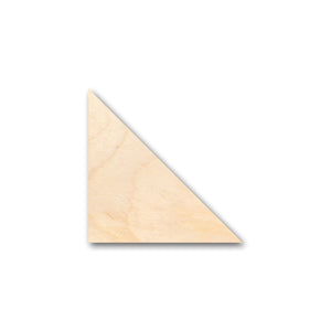 Unfinished Wood Right Triangle Equilateral Shape - Craft - up to 36" DIY