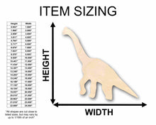 Load image into Gallery viewer, Unfinished Wood Sauropod Dinosaur Silhouette - Craft- up to 24&quot; DIY
