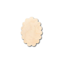 Load image into Gallery viewer, Unfinished Wood Scalloped Oval Shape - Craft - up to 36&quot; DIY
