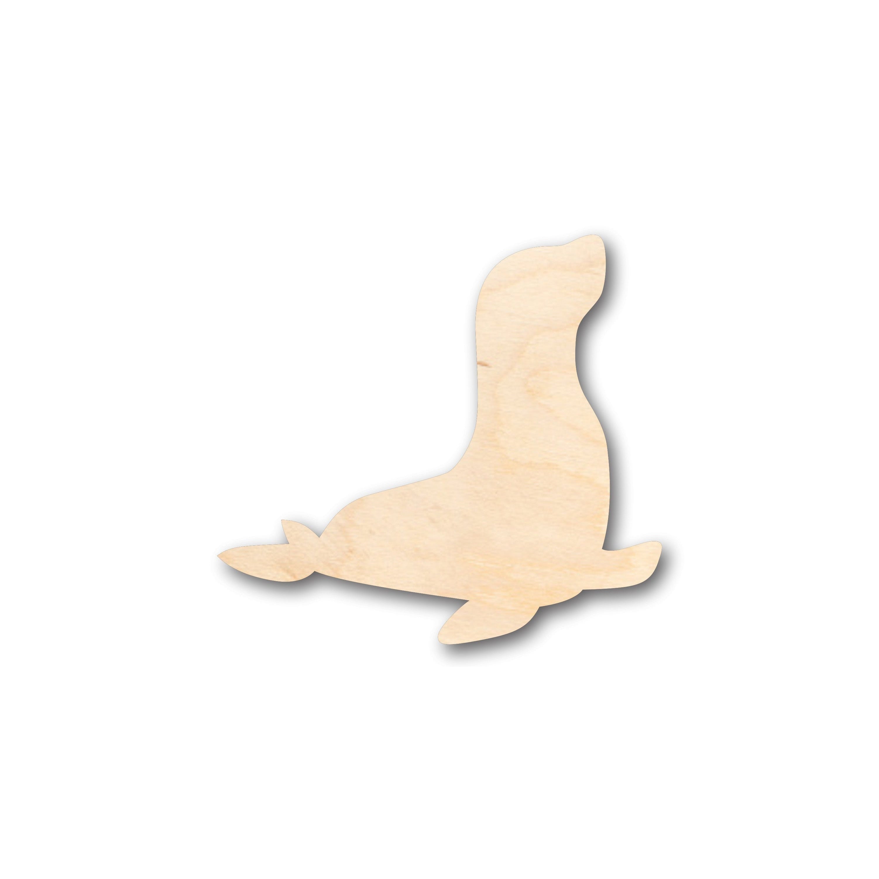 Unfinished Wood Seal Shape - Craft - up to 36