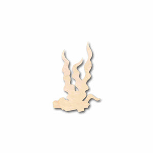 Unfinished Wood Seaweed Underwater Silhouette - Craft- up to 24" DIY
