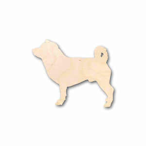 Unfinished Wood Shiba Inu Dog Silhouette - Craft- up to 24" DIY