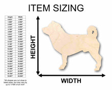 Load image into Gallery viewer, Unfinished Wood Shiba Inu Dog Silhouette - Craft- up to 24&quot; DIY
