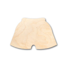 Load image into Gallery viewer, Unfinished Wood Shorts Swim Trunks Shape - Craft - up to 36&quot; DIY
