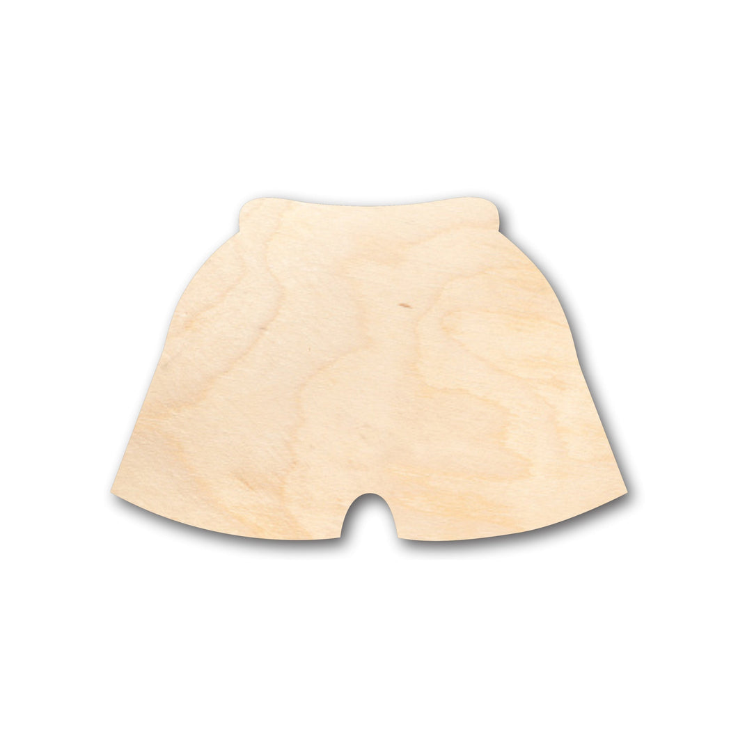 Unfinished Wood Shorts Swim Trunks Shape - Craft - up to 36