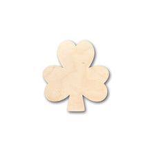 Load image into Gallery viewer, Unfinished Wood Simple Shamrock Shape - Craft - up to 36&quot; DIY
