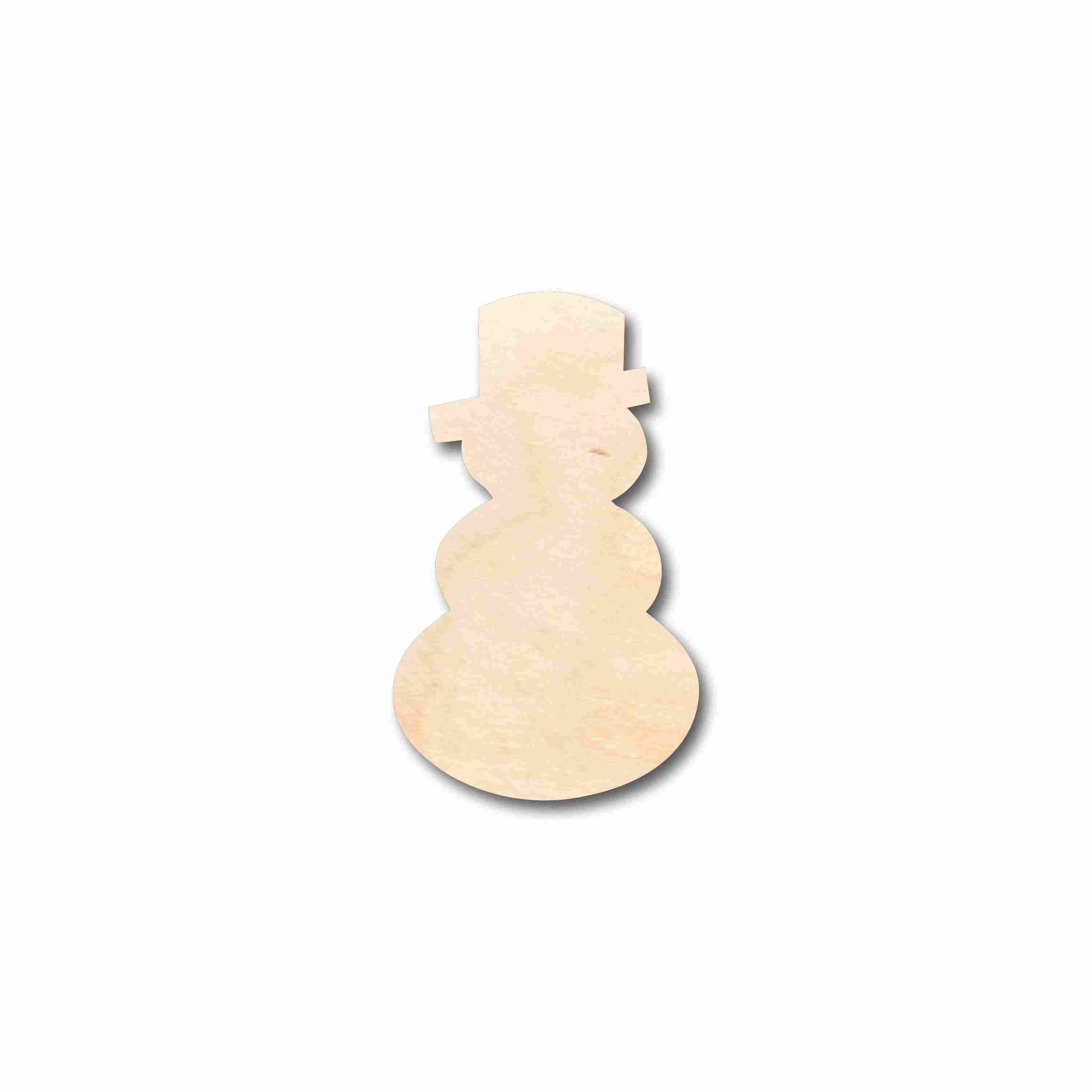 Unfinished Wood Snowman Silhouette - Craft- up to 24