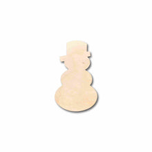 Load image into Gallery viewer, Unfinished Wood Snowman Silhouette - Craft- up to 24&quot; DIY
