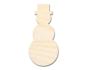 Unfinished Wood Tall Snowman Shape - Craft - up to 36" DIY