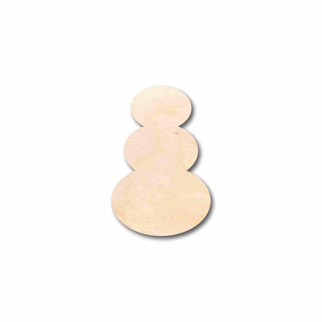 Unfinished Wood Snowman Silhouette - Craft- up to 24
