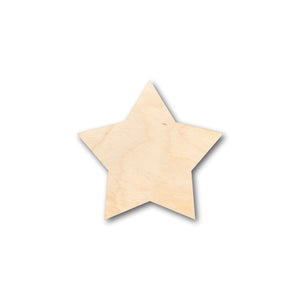 Unfinished Wood Large Fat Star Shape - Craft - up to 36" DIY