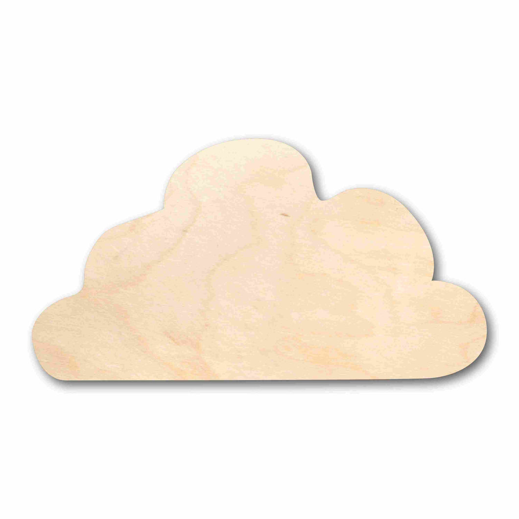 Unfinished Wood Storm Cloud Silhouette - Craft- up to 24