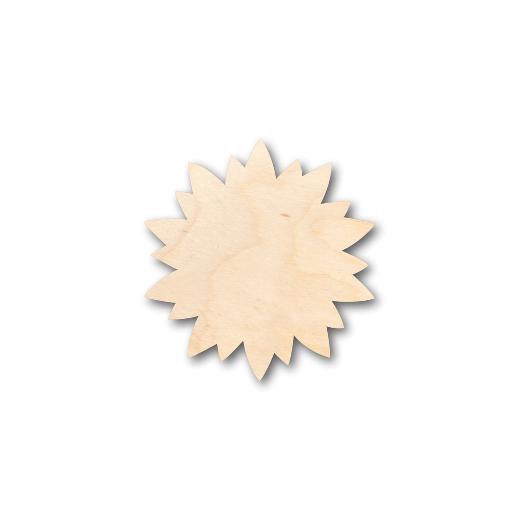 Unfinished Wood Sun Flower Petals Shape - Craft - up to 36