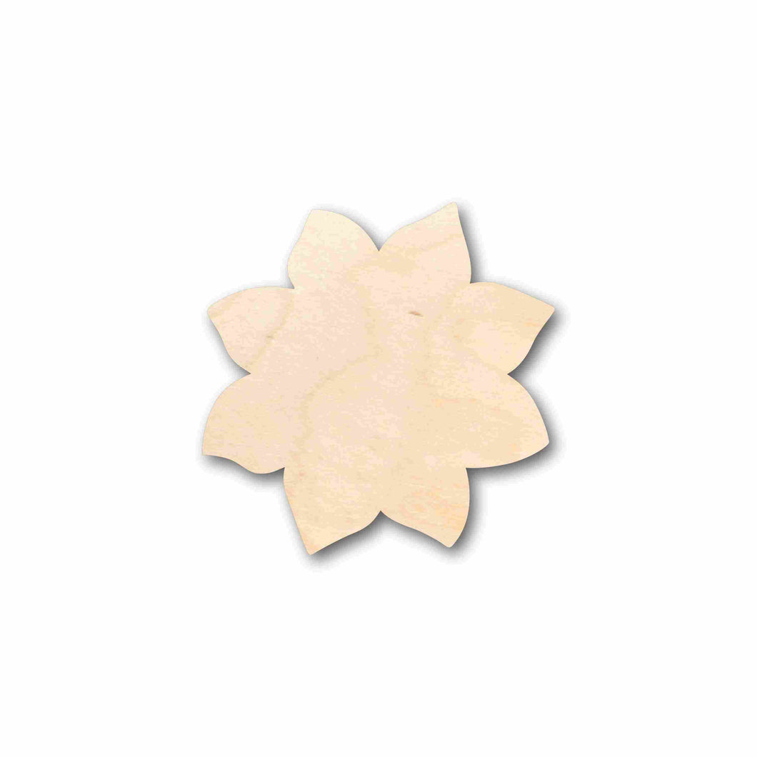 Unfinished Wood Sunflower Petals Silhouette - Craft- up to 24