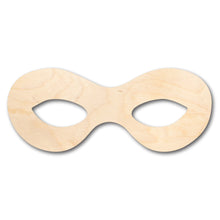 Load image into Gallery viewer, Unfinished Wood Super Hero Mask Shape - Craft - up to 36&quot; DIY
