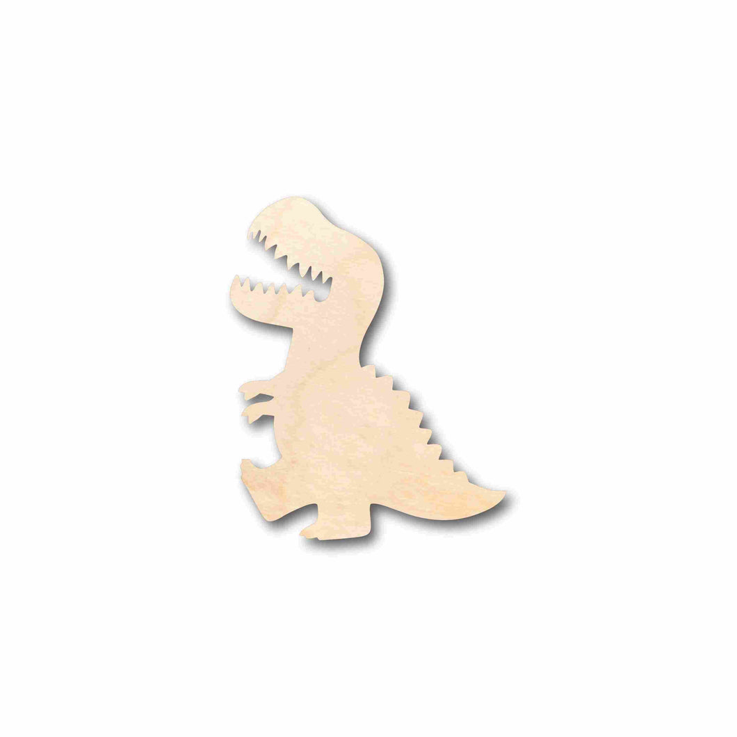 Unfinished Wood T-Rex Silhouette - Craft- up to 24
