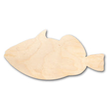 Load image into Gallery viewer, Unfinished Wood Trigger Fish Shape - Craft - up to 36&quot; DIY
