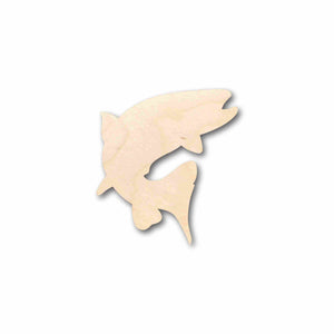 Unfinished Wood Trout Salmon Fish Silhouette - Craft- up to 24" DIY