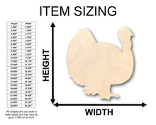 Load image into Gallery viewer, Unfinished Wood Turkey Shape - Craft - up to 36&quot; DIY
