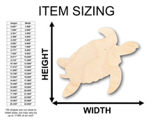 Load image into Gallery viewer, Unfinished Wood Turtle Shape - Craft - up to 36&quot; DIY

