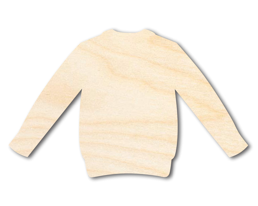 Unfinished Wood Sweater Shape - Clothing Craft - up to 36