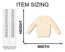 Load image into Gallery viewer, Unfinished Wood Sweater Shape - Clothing Craft - up to 36&quot; DIY
