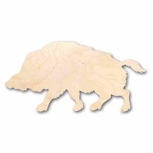Unfinished Wood Warthog Wild Pig Silhouette - Craft- up to 24" DIY