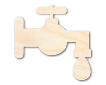 Load image into Gallery viewer, Unfinished Wood Water Spout Silhouette - Craft - up to 36&quot; DIY
