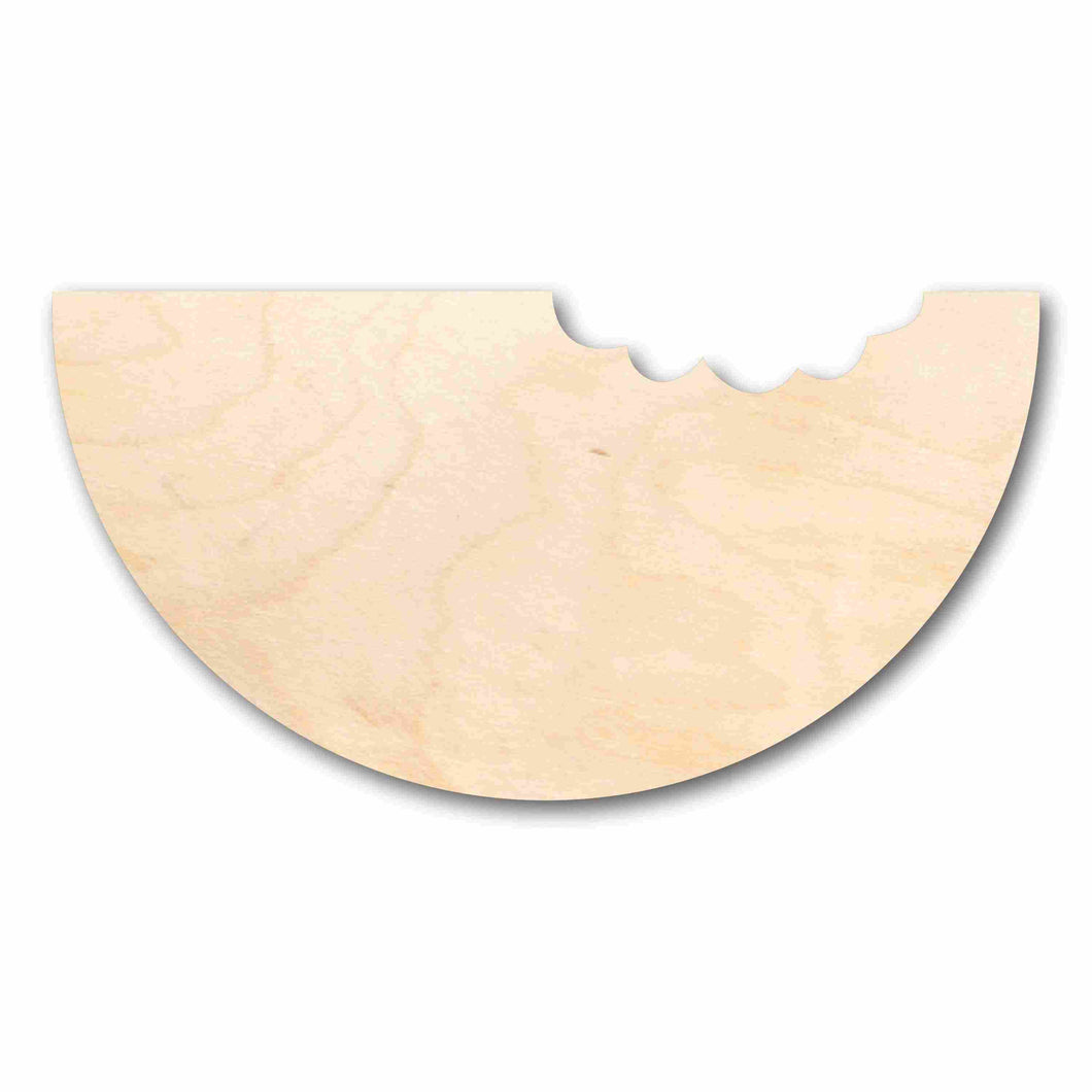 Unfinished Wood Watermelon Slice with Bite Silhouette - Craft- up to 24