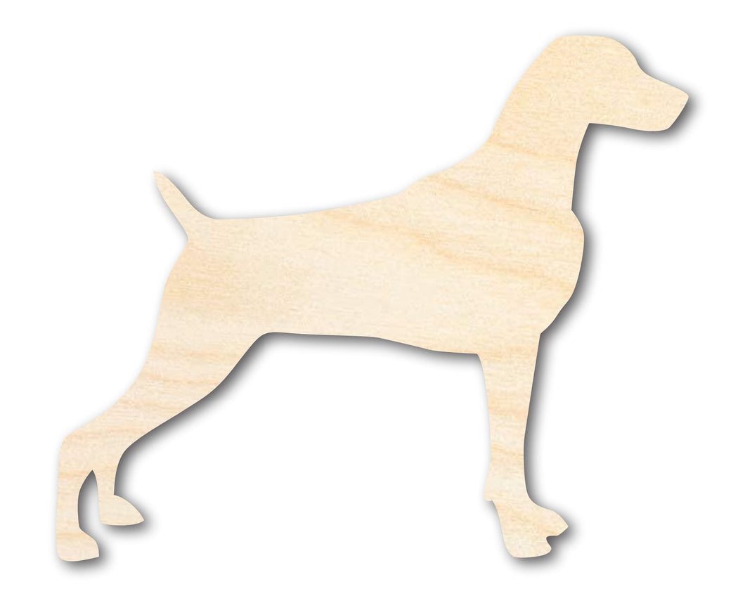 Unfinished Wood Weimaraner Dog Shape - Pet Craft - up to 36