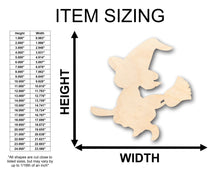 Load image into Gallery viewer, Unfinished Wood Witch Shape - Craft - up to 36&quot; DIY
