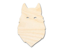 Load image into Gallery viewer, Unfinished Wood Wolf Head Shape - Animal Craft - up to 36&quot; DIY
