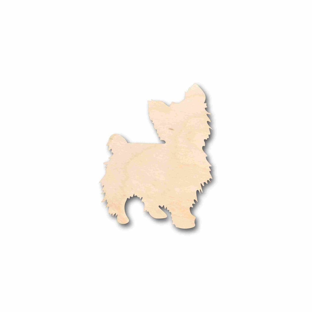 Unfinished Wood Yorkie Silhouette - Craft- up to 24