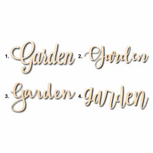 Load image into Gallery viewer, Garden Sign Unfinished Wood Cutout Home Decor DIY
